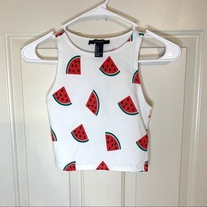 Forever21 Watermelon Crop Top